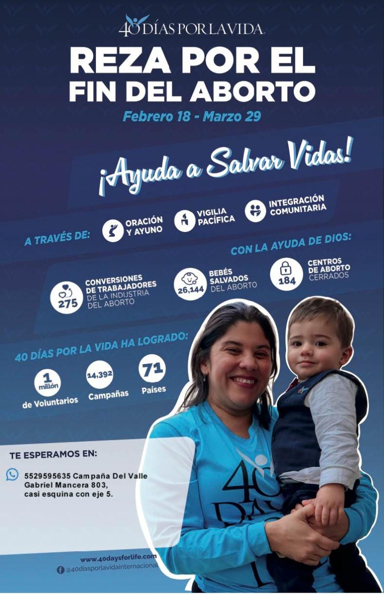 40 d&iacute;as por la vida 2026