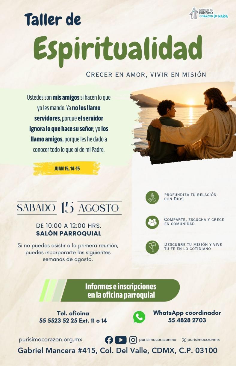 Taller de espiritualidad 2026
