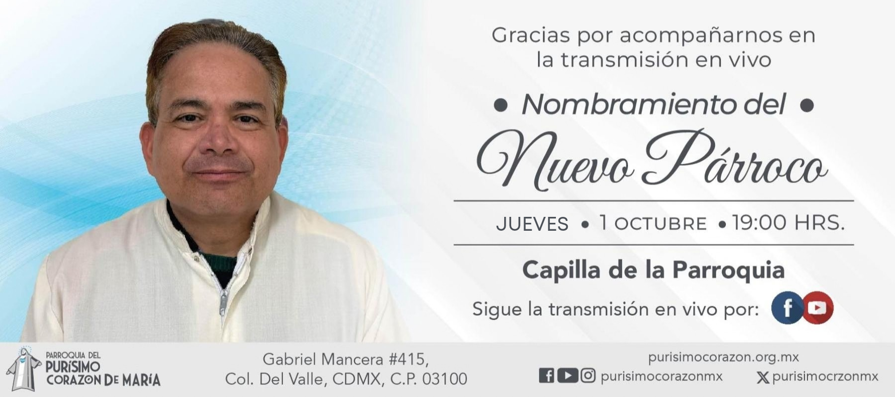 Nombramiento del nuevo párroco Nombramiento del nuevo párroco